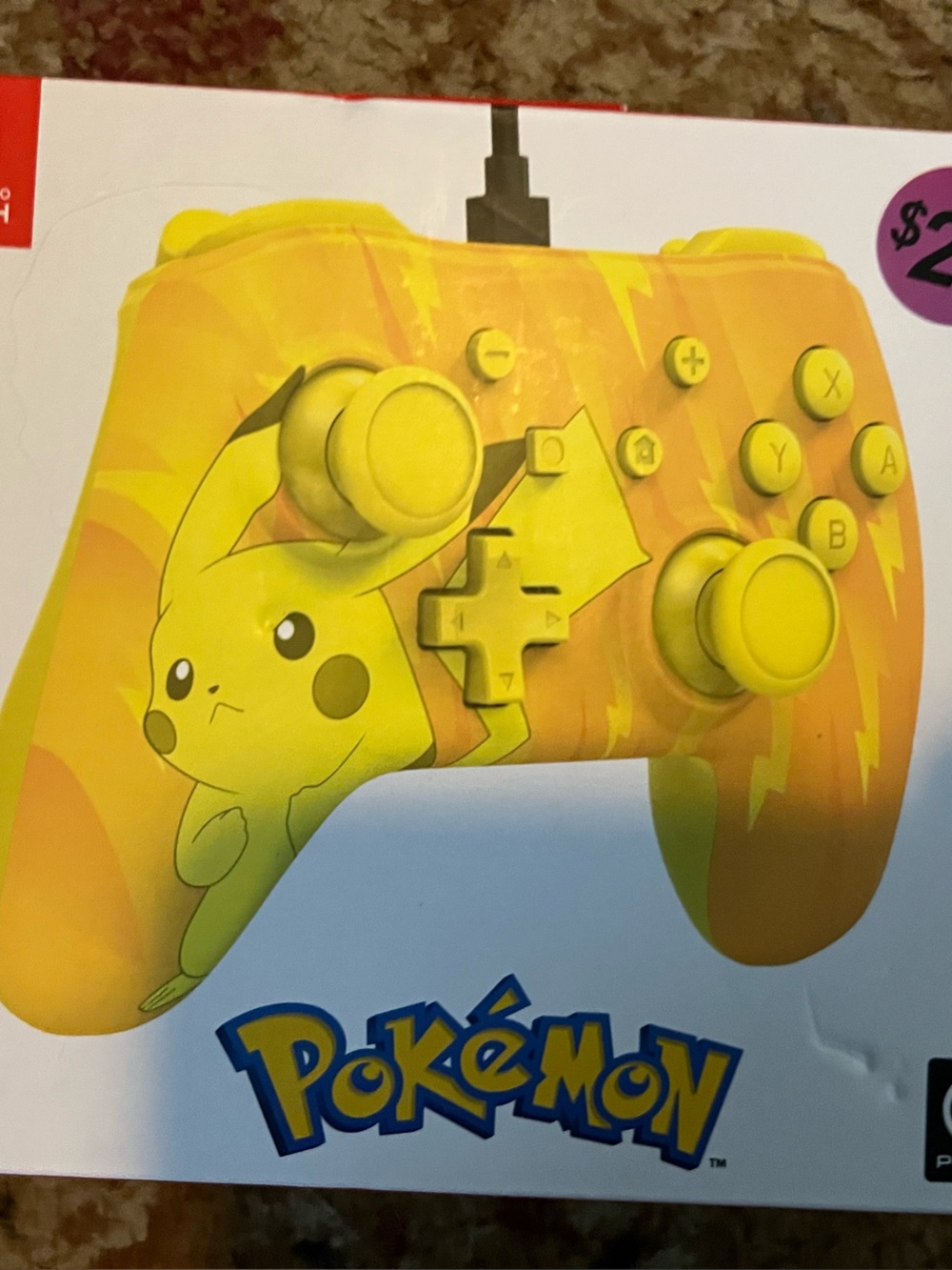 PowerA Pokémon Wired Controller for Nintendo Switch - Pikachu Static (New / Seal